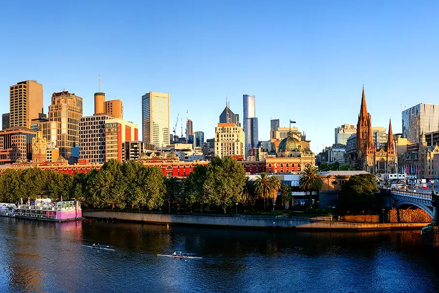 Melbourne office skyline